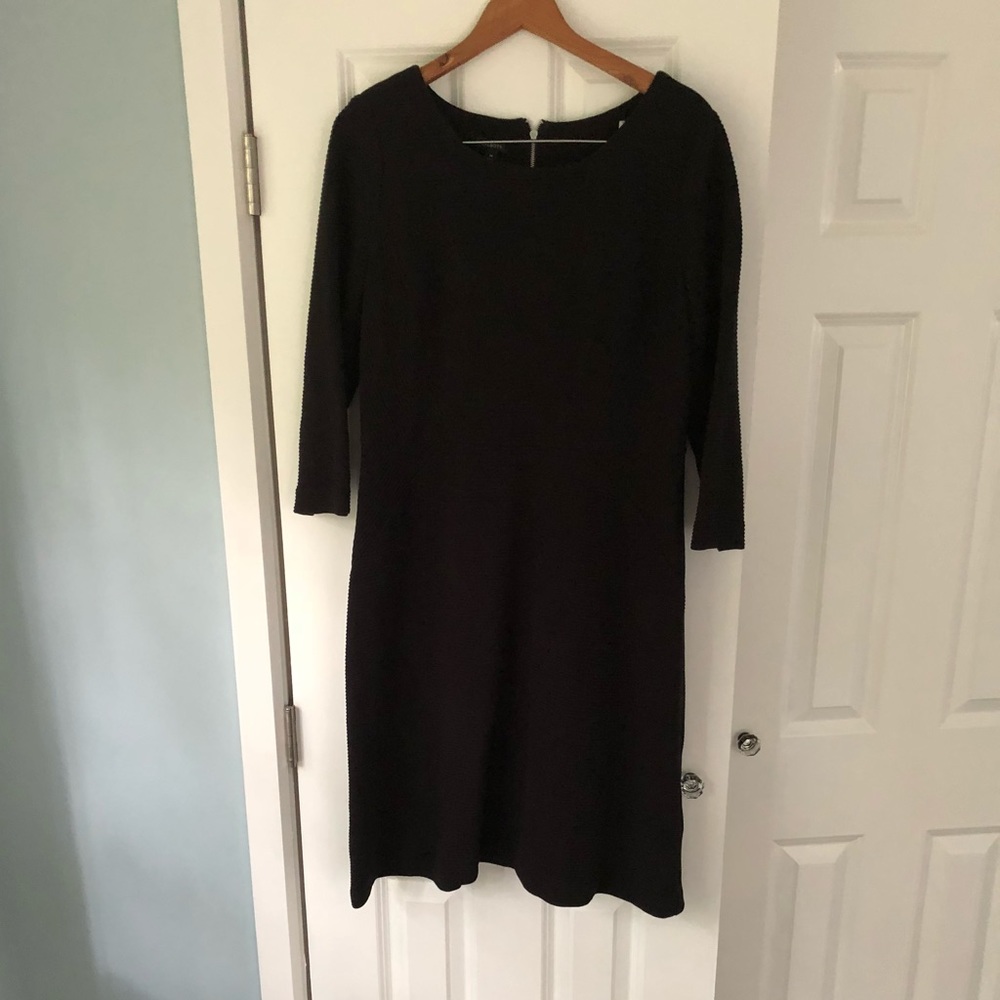 Talbots ribbed ponte knit a-Line dress size 14